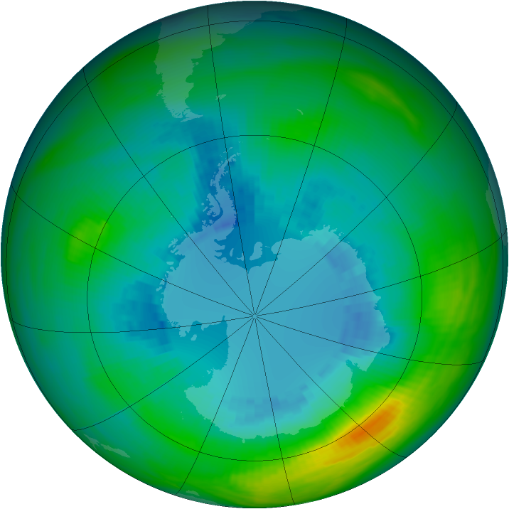 Ozone Map 1983-08-29